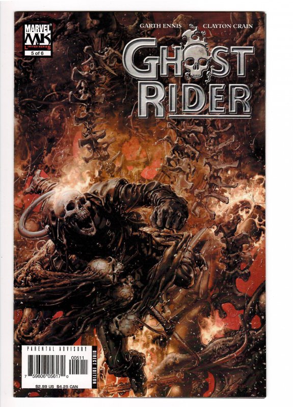 GHOST RIDER (2005) #1-6 limited series;UNREAD;LOW PRINT;NM 9.2-9.8