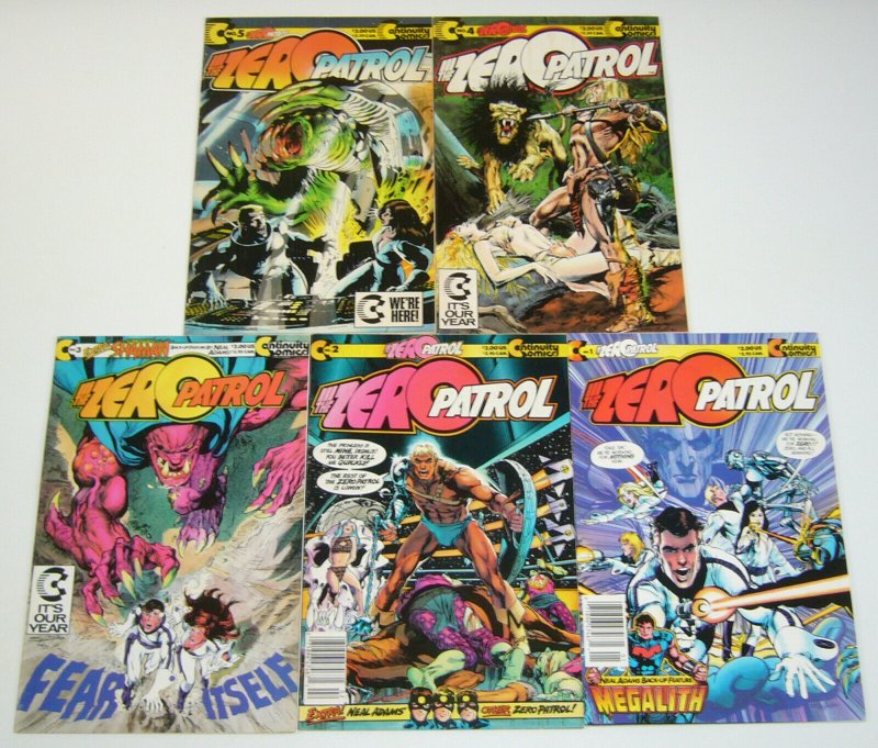 Zero Patrol vol. 2 #1-5 VF/NM complete series - continuity comics - neal adams