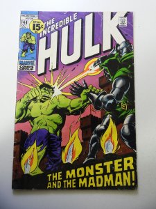 The Incredible Hulk #144 (1971) VG Condition 1 Spine Split