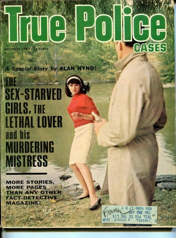 TRUE POLICE CASES-DEC 1965 -SPICY-MURDER-KIDNAP-ROBERRY-ROBBERY-vg VG