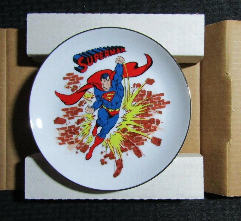 1983 DC SUPER HEROES Superman Comic #1 MIB 8.5 Collectors Plate #3333