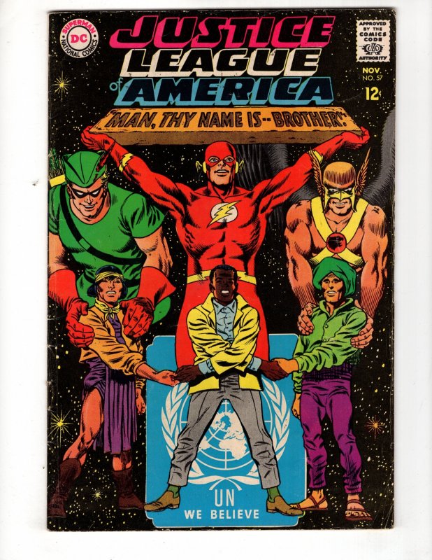 Justice League of America #57 (1967) Silver Age DC / ID#159