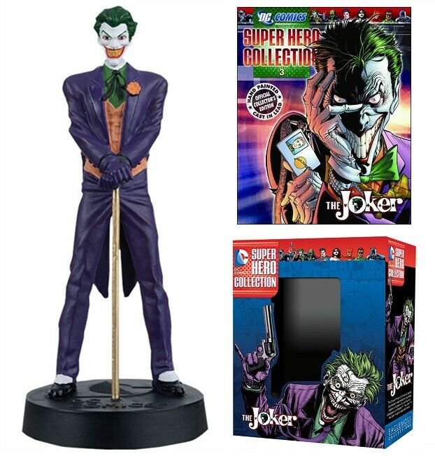 DC Superhero Collection #4 Joker Figure w/Booklet (Eaglemoss, 2015) New!