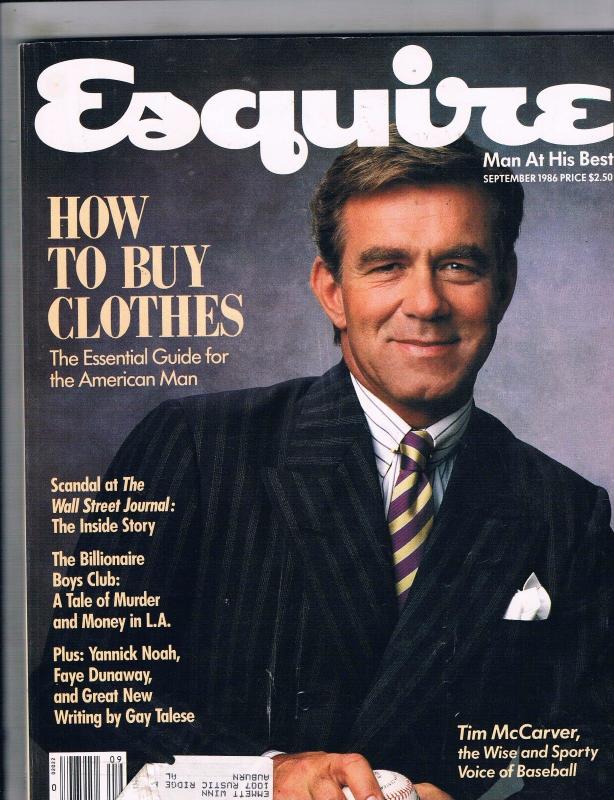 6 Esquire Magazines Volume #106 #s 1 2 3 4 5 6 July-December 1986 Letterman J141