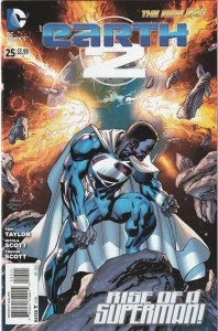 Earth 2 # 25 Cover A NM 2014 DC 1st Cover App Of Val-Zod Michael B Jordan [D6]