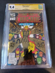 ​INFINITY CRUSADE #1 CGC 9.4 SIGNATURE SERIES SIGNED BY JIM STARLIN
