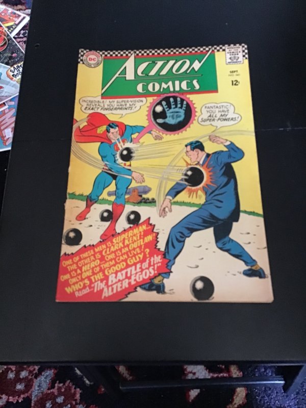 Action Comics #341 1966 Super Clark Kent Supergirl’s Busiest Day FN/VF Boca CERT