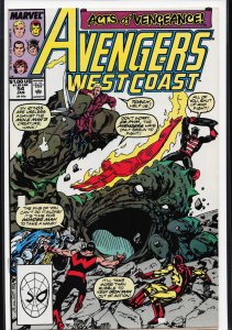 Avengers West Coast #54 (1990) West Coast Avengers / Avengers West Coast