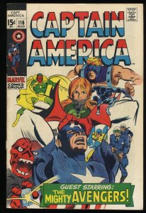 Captain America #116 Red Skull Avengers!