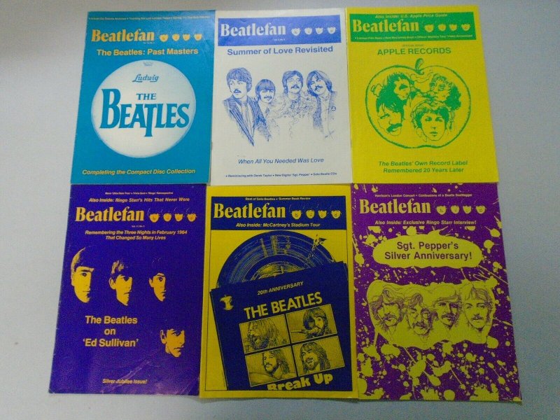 Beatlefan Magazine lot of 10 Sketch issues