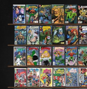 Huge Lot 140+ Comics with Aquaman, Witchblade, Iron Man, Silver Surfer & More!