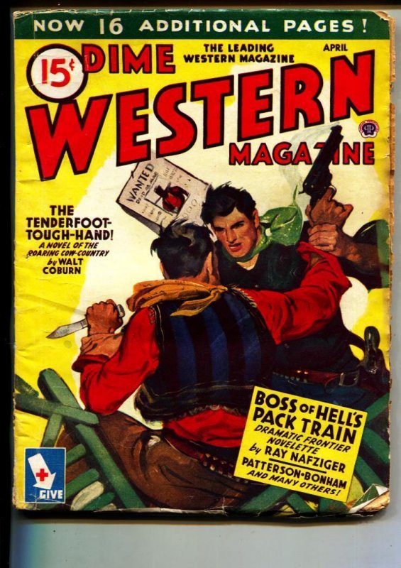 Dime Western--April 1945--Pulp Magazine--Popular--VG