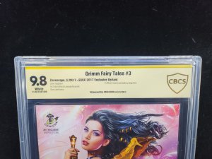 Grimm Fairy Tales #3 - Signed Greg Horn / ECCC Exclusive Var - CBCS 9.8 - 2017