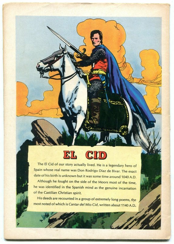 El Cid- Four Color Comics #1259 1961- Charlton Heston VG