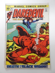Daredevil #81 (1971) 1st Black Widow in Series!! Solid VG Condition!!