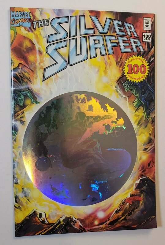 Silver Surfer #100 Hologram Cover Marvel Comics 1995 NM