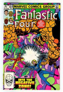 FANTASTIC FOUR #251, NM, John Bryne,1983, Thing, Neg Zone, more FF in store