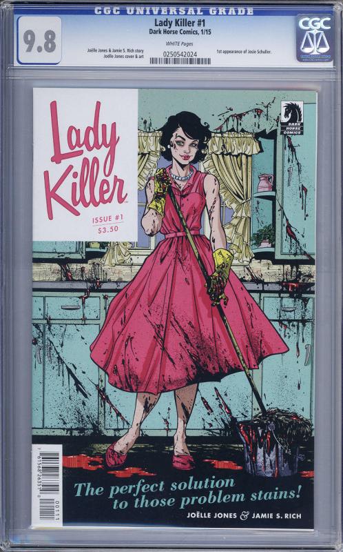LADY KILLER #1, CGC = 9.8, NM/M, 2015, Joelle Jones, Josie, more in store