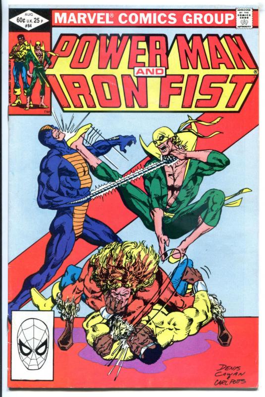 POWER MAN & IRON FIST #84, FN, Luke Cage, 1972 1982, Kung-Fu, 4th Sabretooth