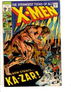 (Uncanny) X-Men # 62 VF Marvel Comic Book Sentinels Iceman Beast Cyclops CR54B