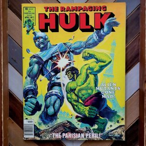 RAMPAGING HULK #2 VF- (Marvel Magazine 1977) Co-starring X-MEN & Krylorians