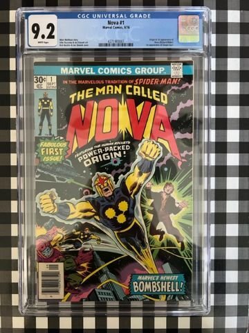 The Man Called Nova #1 (1976) - 1st App of NOVA - CGC 9.2 - MCU !