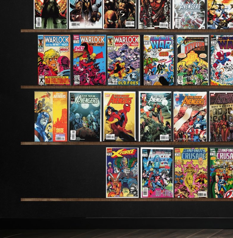 Huge Lot 150+ Comics with New Avengers, The Mighty Avengers & More!