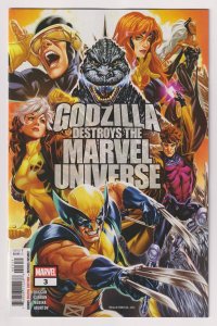 Godzilla Destroys The Marvel Universe #3 Brooks Main Cvr (2025) NM