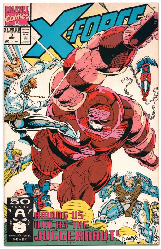 X-Force #3 VF/NM (Note: Last panel shows one of the Twin Towers being blown up)