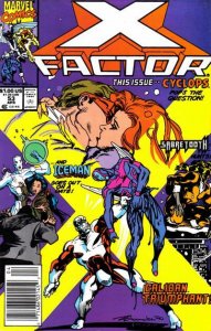 X-Factor #53 (Newsstand) VF ; Marvel | Louise Simonson Sabretooth