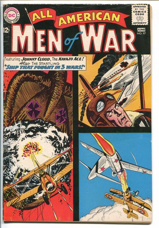 ALL-AMERICAN MEN OF WAR #97-1963-DC-SILVER AGE-JOHNNY CLOUD-vg