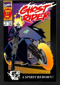 Ghost Rider (1990) #1 VF 8.0 1st Danny Ketch! Second Printing!