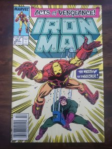 Iron Man 251 Newsstand Edition (1989) Mark Jeweler's Insert Lower Grade