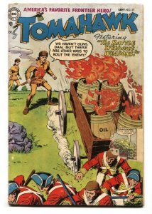 Tomahawk #27 1954-DC-Red Coats attacked by burning oil-pre-code cover-G 