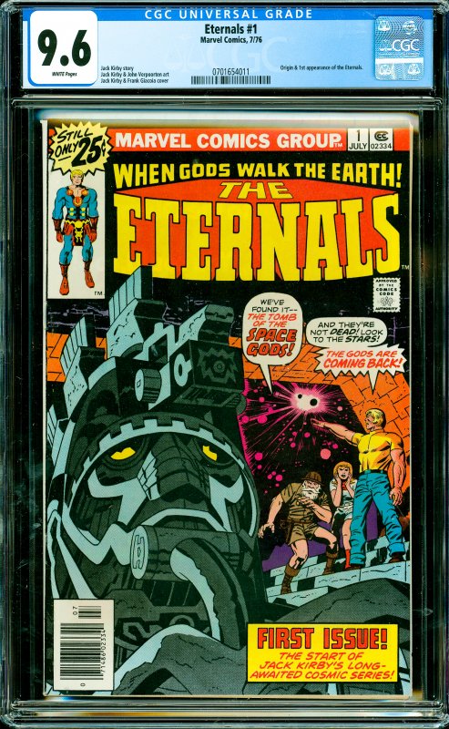 Eternals #1 CGC Graded 9.6 Origin & 1st appearance of the Eternals.