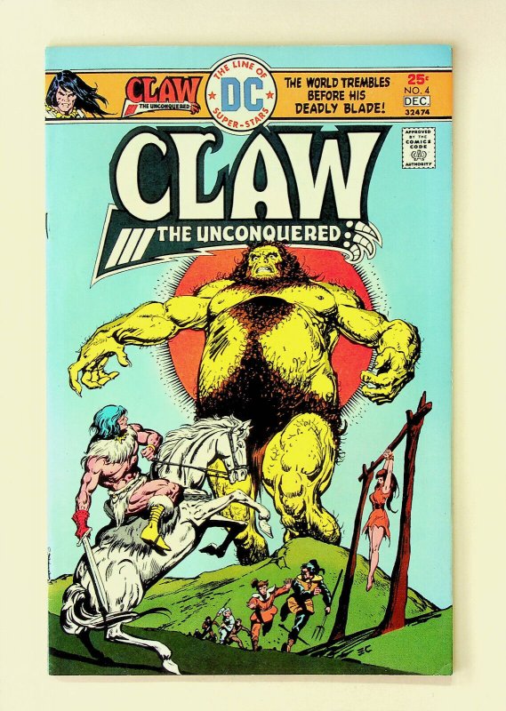 Claw the Unconquered #4 (Nov-Dec 1975, DC) - Fine 