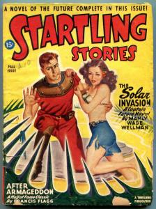 Startling Stories Pulp Fall 1946- CAPTAIN FUTURE- Solar Invasion VG