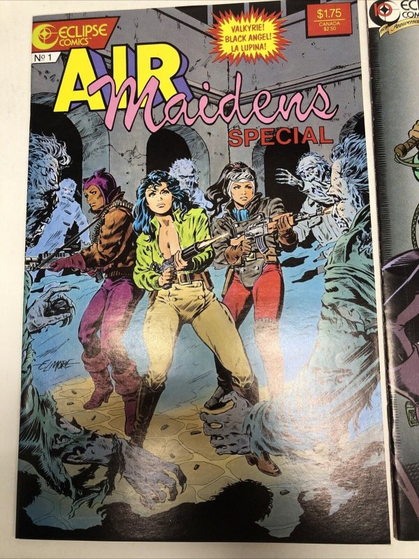 Airboy Vs Air Maidens # 1 + Air Maidens Special # 1 (1988) (VF) Eclipse Comics