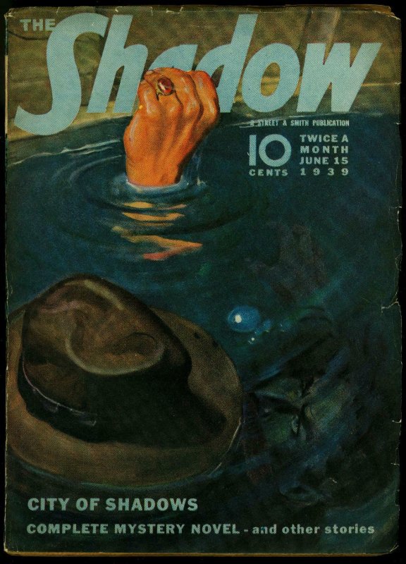 The Shadow Pulp June 15 1939- City of Shadows- VG/FN