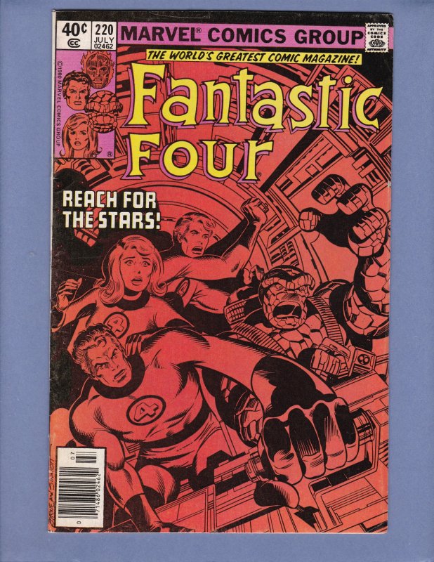 Fantastic Four #220 FN 1st Byrne Story Origin Avengers Vindicator Marvel 1980