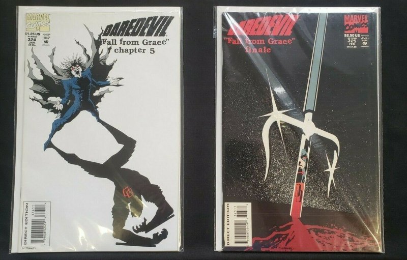 DAREDEVIL 5PC (VF/NM) TASKMASTER, FALL FROM GRACE, MORBIUS 1993-94 