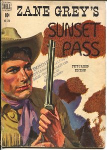 Zane Grey's Sunset Pass-Four Color Comics #230-1949-Dell-book length comic-VG