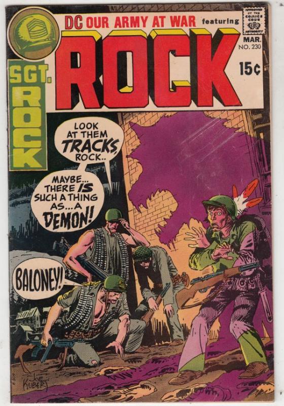 Our Army at War #230 (Mar-71) FN/VF Mid-High-Grade Easy Company, Sgt. Rock