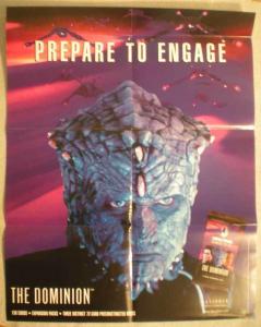 STAR TREK DOMINION Promo Poster, 22x 38, 1998, Unused, more Promos in store