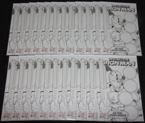 INVINCIBLE IRON MAN #1 - NEW YORK SPECIAL EDITION B&W VARIANT 23pc Comic Lot