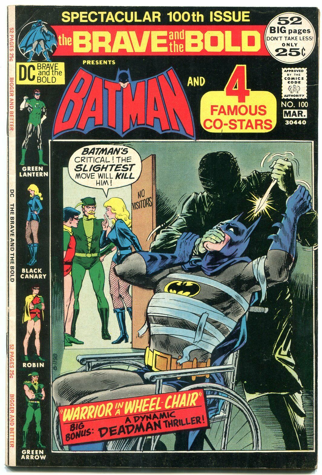 Brave And The Bold #100 1972-Batman-Green Lantern-Green Arrow-Black Canary  F/VF