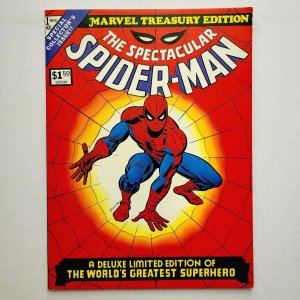 MARVEL TREASURY EDITION #1 FN/VF (1974) SPECTACULAR SPIDER-MAN ft GOBLIN & TORCH