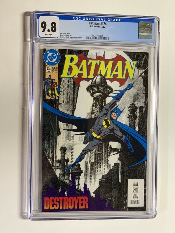 Batman 474 cgc 9.8 wp dc comics