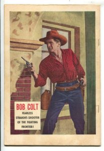 Bob Colt Comics #3 1951-Fawcett-front and back photo covers-Black Knight Of T... 