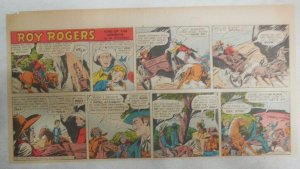 Roy Rogers Sunday Page by Al McKimson from 3/1/1953 Size 7.5 x 15 inches